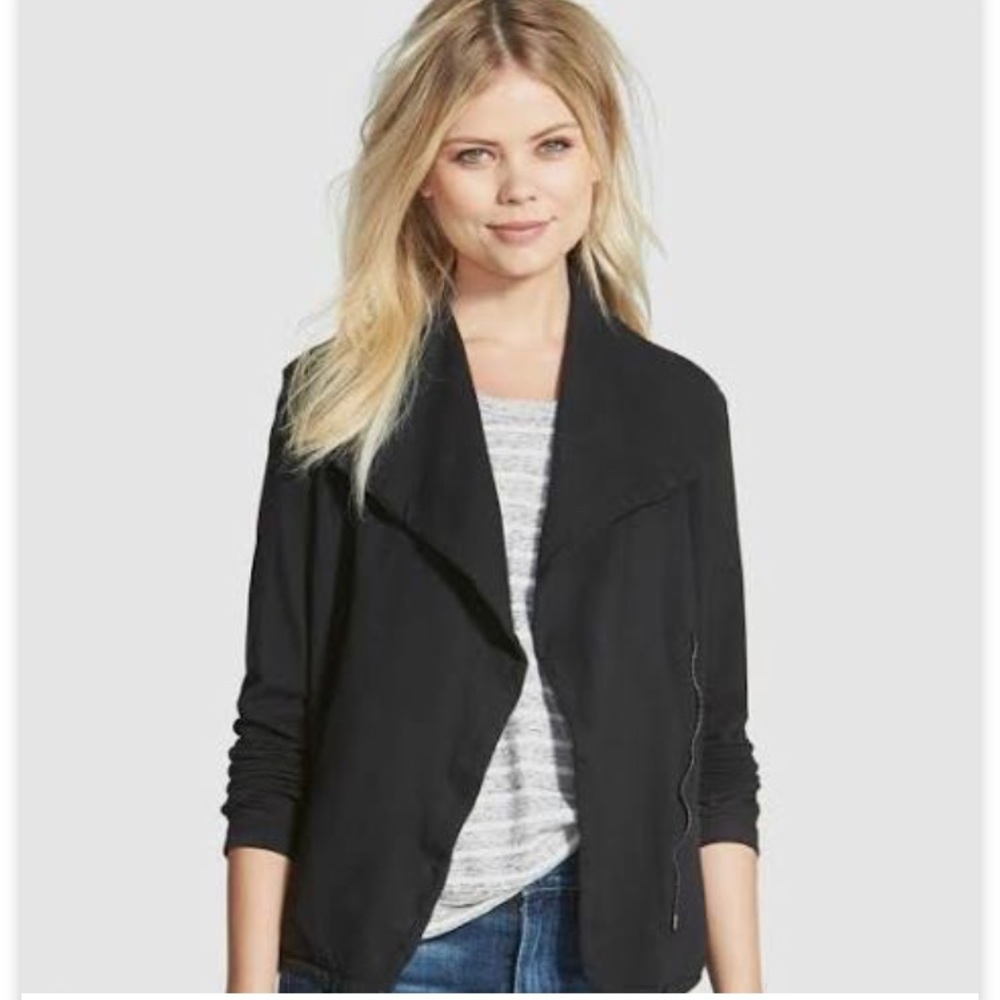 Standard James Perse Black Moto Jacket sz 1